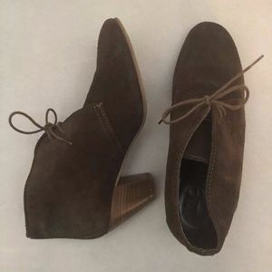 MADEWELL Lace-up Suede Boots Booties Size 7 1/2